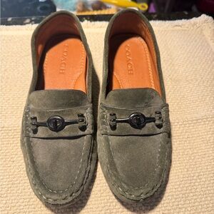 Coach Olive Green Loafers
